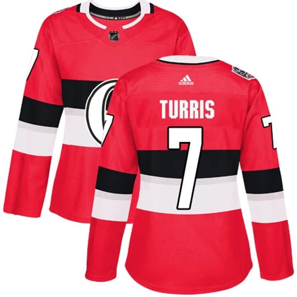 Damen Ottawa Senators Trikot Kyle Turris 7 Rot 2017 100 Classic Authentic